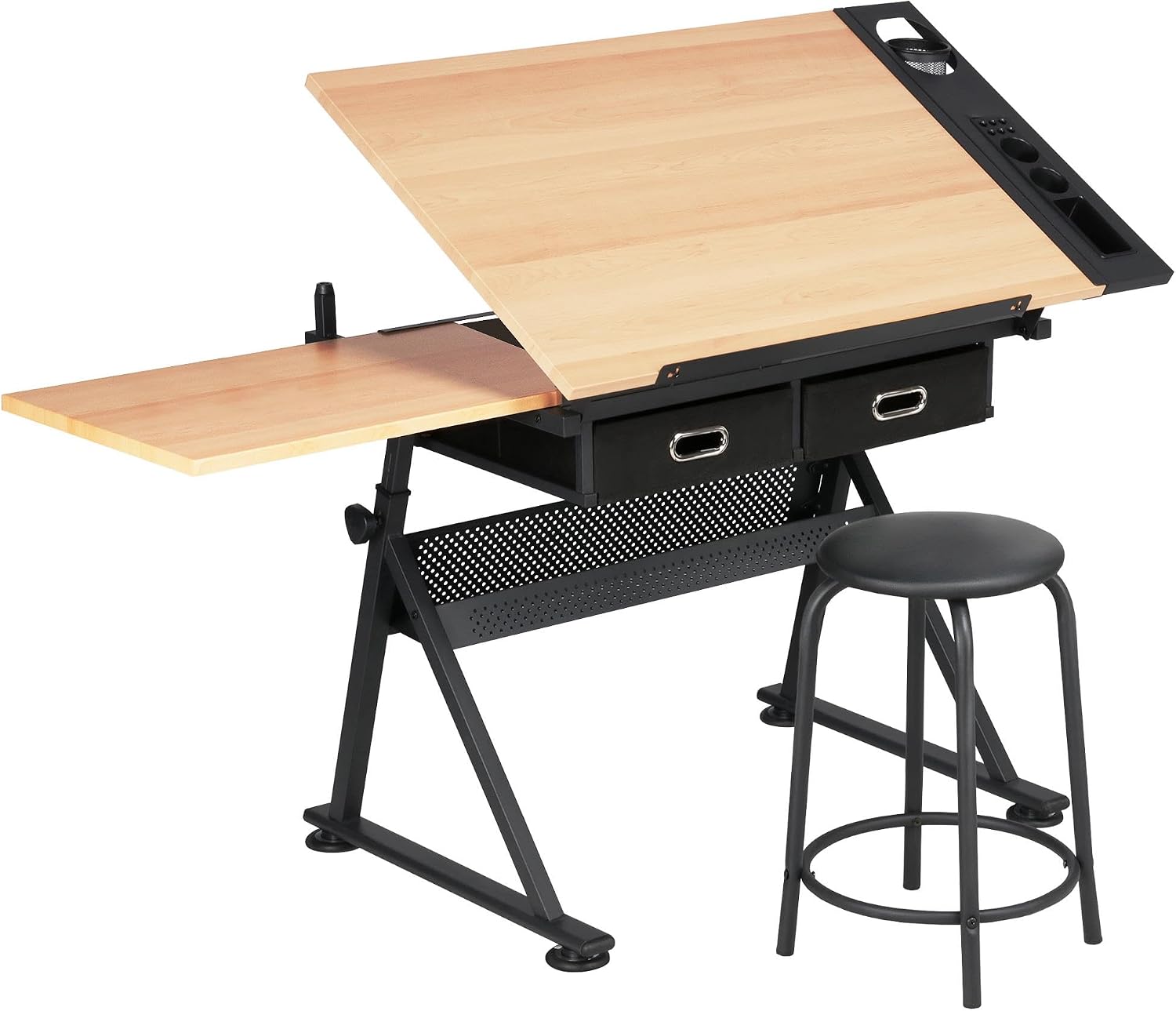 Home Furniture & Hardware Trading - Ayarlanabilir Çizim Masası, Uyumlu Tabure ile,