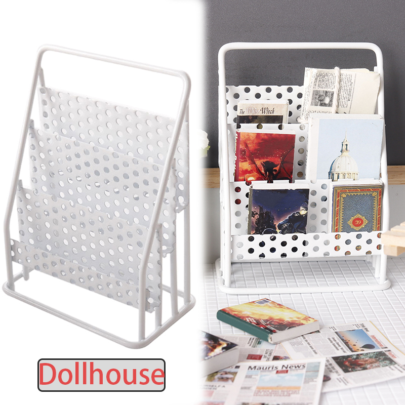 Home Furniture & Hardware Trading - 1:12 Dollhouse Demir Depolama Rafı Gazete