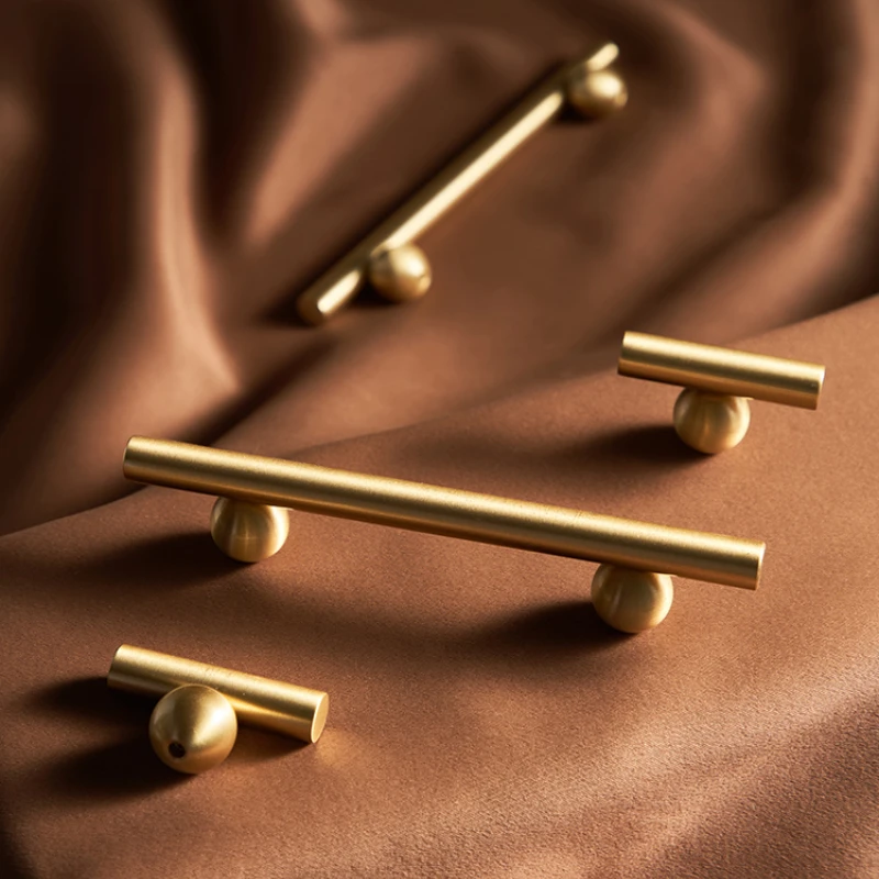 Furniture Hardware High End - Pirinç dolap kulpu Yaratıcı Yeni High-end