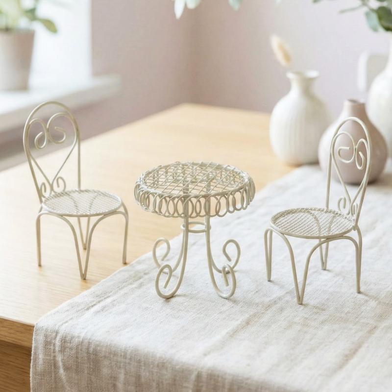 Home Furniture & Hardware Trading - 1/3 adet Dollhouse bahçe ekran süsleme