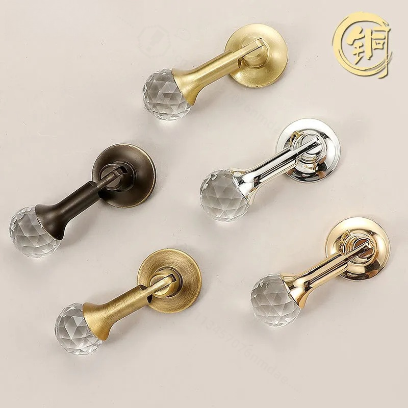 Furniture Hardware High End - Fransız hafif lüks kristal dolap kapı