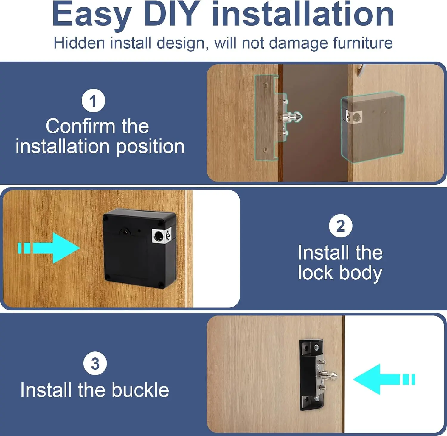 Cep telefonu NFC akıllı kilit  - Furniture Hardware Locks incelemesi ve fiyatı